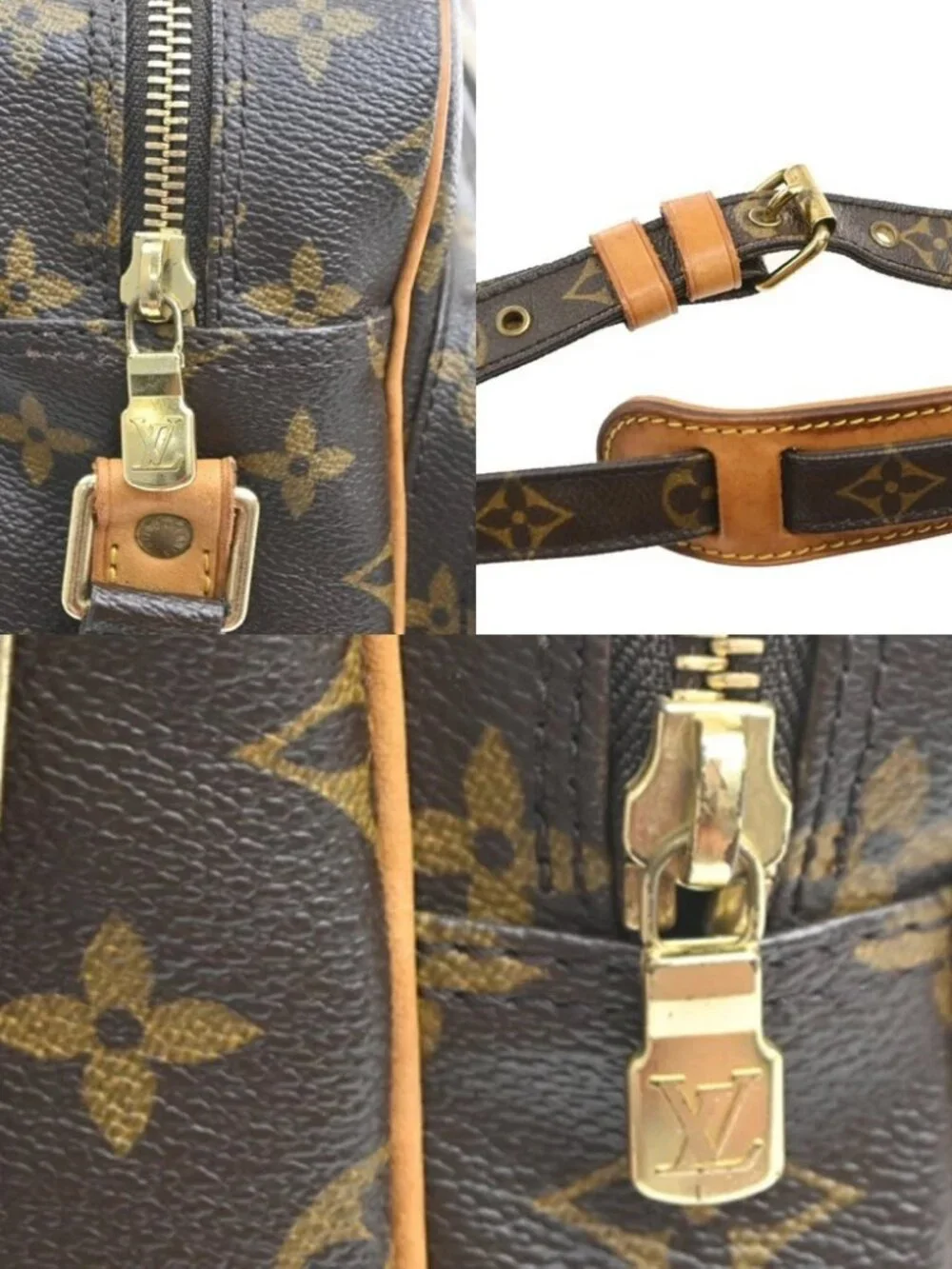 LOUIS VUITTON Nile Crossbody Shoulder Bag Monogram Leather Brown